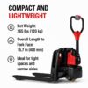 Electric Pallet Jack 3,300 lbs – 24V 20Ah Lithium Battery Powered Pallet Truck, F4