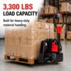 Electric Pallet Jack 3,300 lbs – 24V 20Ah Lithium Battery Powered Pallet Truck, F4